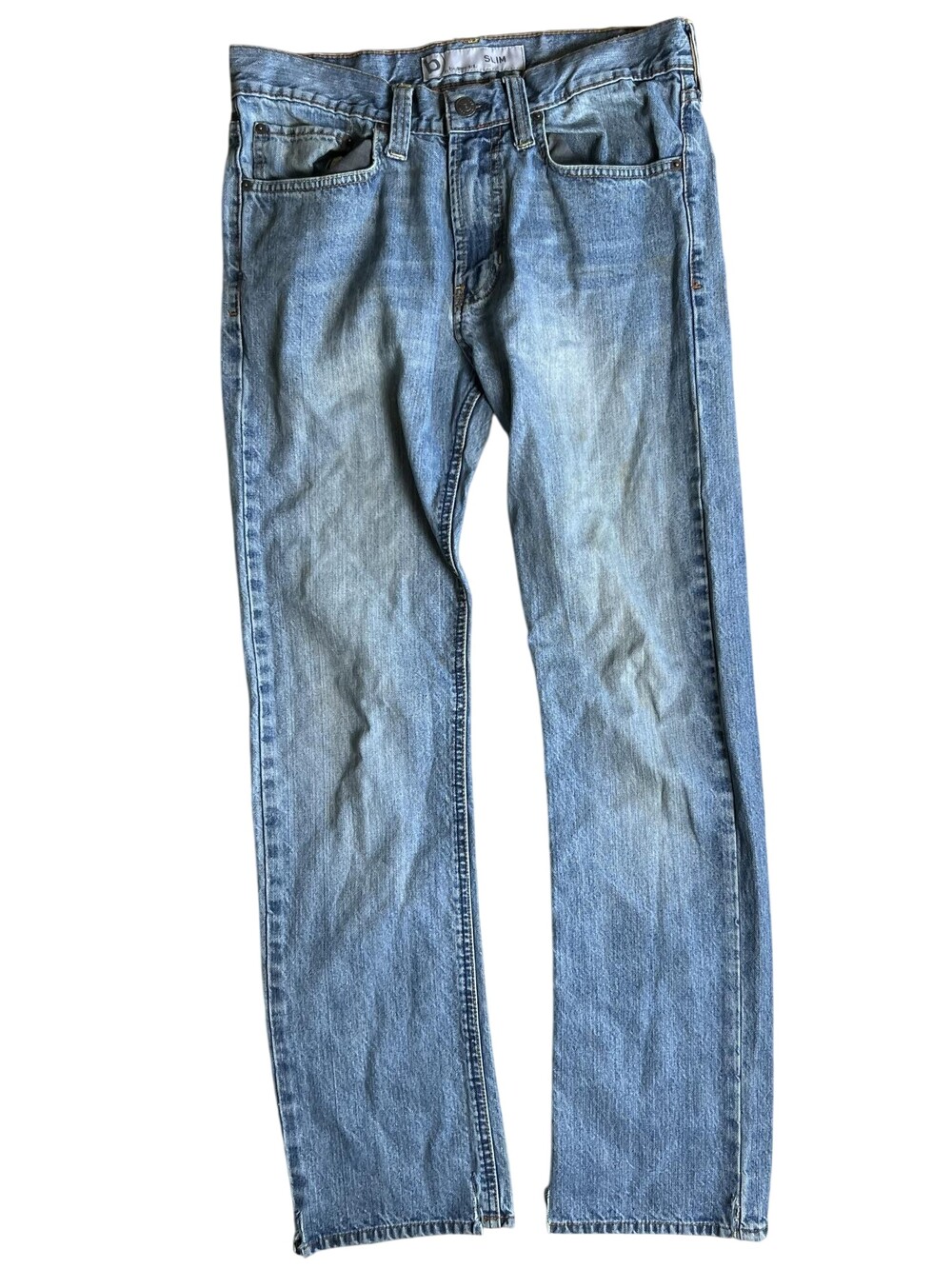 Y2K Bullhead Pants Womens 31 Blue Slim Straight Ankle Denim Cotton 32 Inseam